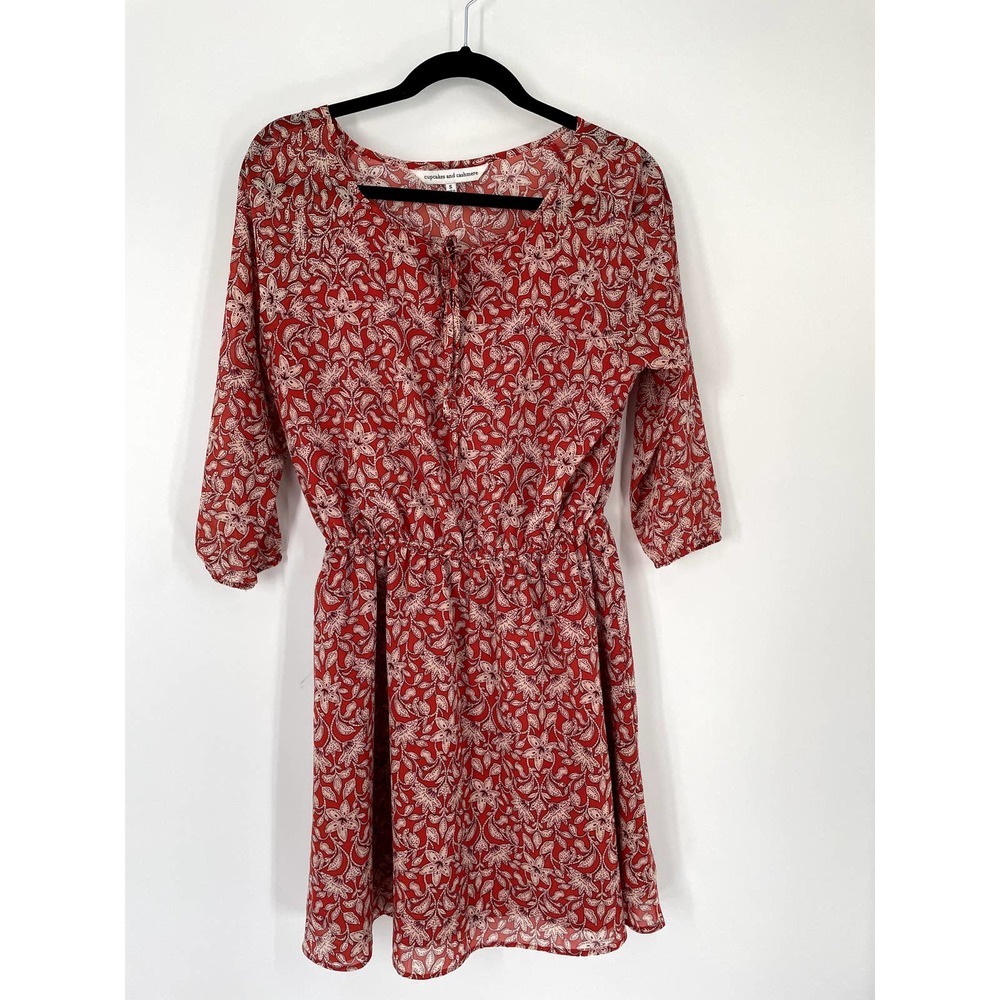 Cupcakes And Cashmere Devito Floral Print Dress